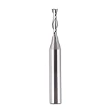 SpeTool CNC Spiral Router Bits with Up Cut 1/8 inch Cutting Diameter, 1/4 inch Shank HRC55 Solid...