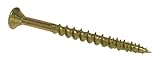 Hillman Flat Head Square Drive ProCrafter Premium Wood Screws #6 x 1-1/4", 5934, Yellow Zinc