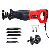 PowerSmart Reciprocating Saw - 7.5 Amp No-load Speed 2800SPM Reciprocating Saw Corded, Electric Hand...
