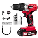 AVID POWER 20V MAX Lithium lon Cordless Drill Set, Power Drill Kit with Battery and Charger, 3/8...