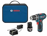 BOSCH Power Tools Drill Kit - PS31-2A - 12V, 3/8 Inch, Two Speed Driver, Cordless Drill Set -...