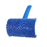 Autoly Wood Graining Tool Rubber Paint Roller with Handle 4 inch Empaistic Rubber Graining Pattern...