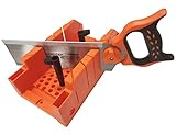 ACEgoes 12' Miter Box with Saw Included, Reinforced Steel Back Saw for Accurate Cutting, Preset 90...
