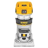 DEWALT Router, Fixed Base, Variable Speed, 1-1/4-HP Max Torque (DWP611) , Yellow