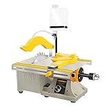 LIBAOTML Mini Table Saw for Hobbies - Small Multipurpose Woodworking Table Top Saw - Portable Hobby...