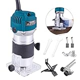 Wood Router,Router Tool Wood Trimmer Router Electric Hand Trimmer Laminate Milling Engraving Hand...