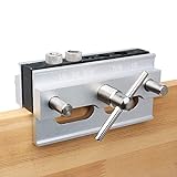 AUTOTOOLHOME Self Centering Doweling Jig Step Drill Guide Bushings Set Wood Dowel Jig Woodworking...