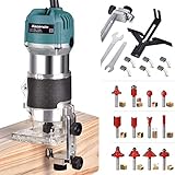 Compact Wood Palm Router Tool Hand Trimmer Woodworking Joiner Cutting Palmming Tool 30000R/MIN...