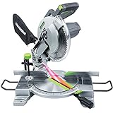 Genesis GMS1015LC 15-Amp 10-Inch Compound Miter Saw with Laser Guide and 9 Positive Miter Stops ,...