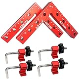 90 Degree Positioning Squares 2 Set, 5.5' x 5.5' Right Angle Clamp w/ 2 Aluminum Alloy Positioning...