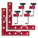 HARDELL 90 Degree Positioning Squares Right Angle Clamps 5.5' x 5.5'(14 x 14cm) Aluminum Alloy...